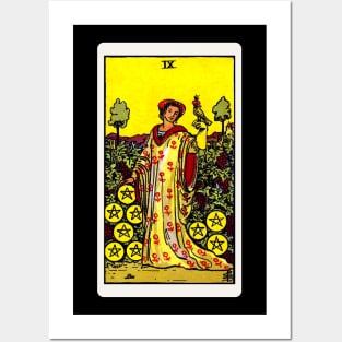 Card #72 - Nine Of Pentacles - Rider Waite Smith Tarot Posters and Art